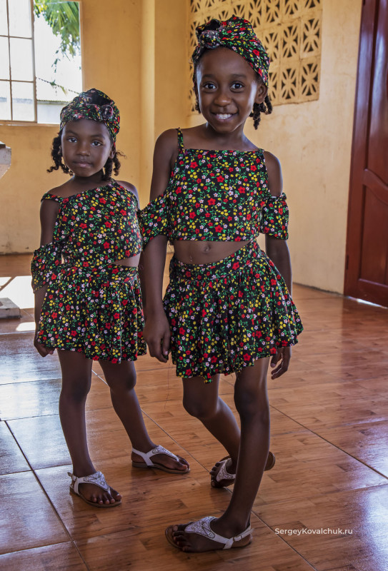 Nicaragua. Caribbean coast. Pearl lagoon, the Orinoco village, Garifuna people