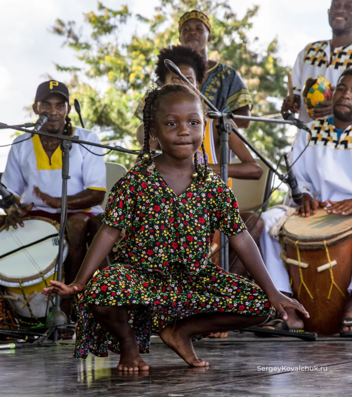 Nicaragua. Caribbean coast. Pearl lagoon, the Orinoco village, Garifuna people