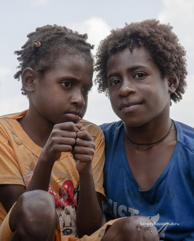 The Kadjang people, f Panya Province, on New Guineai, Indonesia